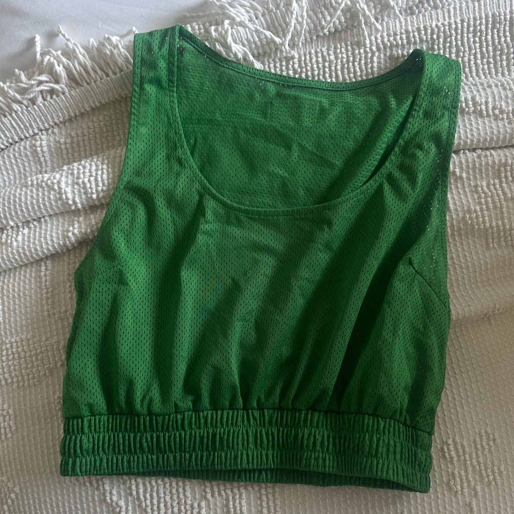 Daily Drills Green Mesh Top — Never worn